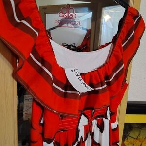 Nine West Red and White Kids Dress